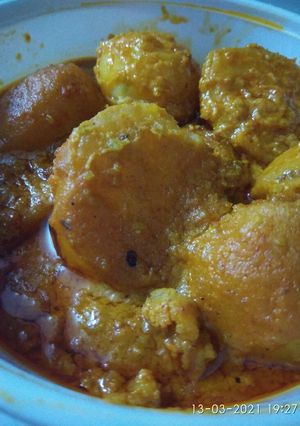 ভোগের নিরামিষ আলু দম (( bhoger niramish aloo dum recipe in Bengali) রেসিপির প্রধান ছবি