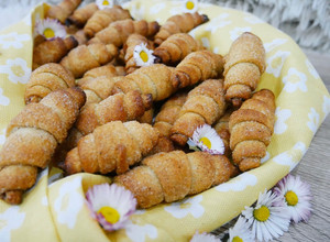 Kürtőskalács mini kiflik recept fotója