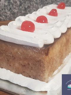 Una foto de Pudin de manzana