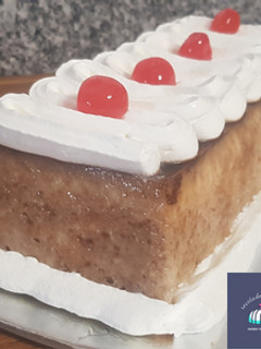 Una foto de Pudin de manzana