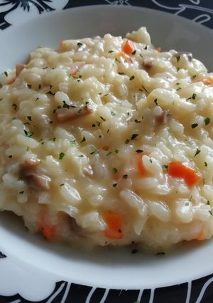 Una foto de Risotto de 4 quesos