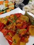 Mix Vegetable Aalu, Shimla mirci,Piyaz,Tamater,Hari mirch