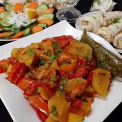 A picture of Mix Vegetable Aalu, Shimla mirci,Piyaz,Tamater,Hari mirch.