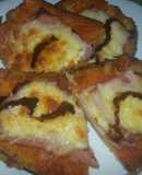 Pizza de berenjenas empanadas