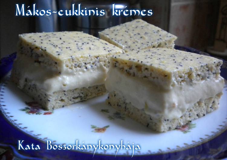 Mákos-cukkinis krémes