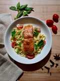 Tuscan salmon pasta