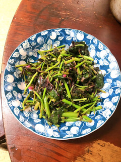 蒜炒紅莧菜 的食譜成品照片