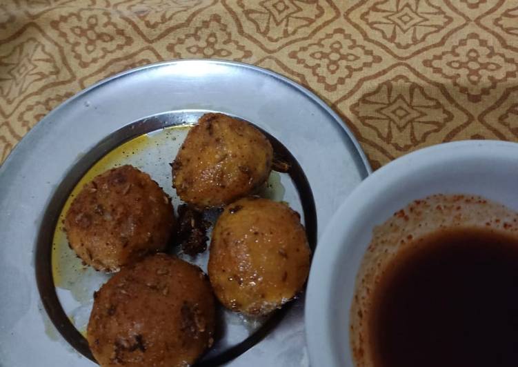 Steps to Prepare Aloo suji cutlets