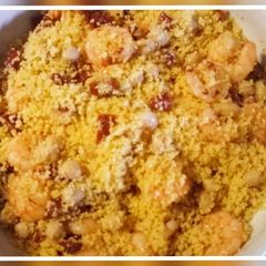 Warm and spicy cous cous salad A picture of Warm and spicy cous cous salad.