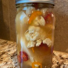 Spicy Pickled Cauliflower A picture of Spicy Pickled Cauliflower.