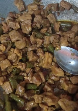 Foto resep Tempe tahu kacang panjang kecap