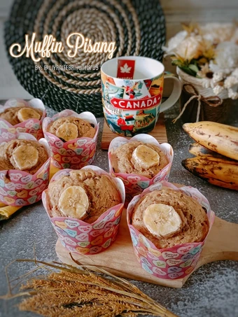 Langkah Gampang Menyiapkan Resep  Muffin Pisang Panggang yang Enak Banget, Bikin Ketagihan