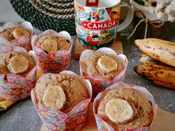 Langkah Gampang Menyiapkan Resep  Muffin Pisang Panggang yang Enak Banget, Bikin Ketagihan