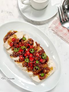 Foto resep Tahu Kukus Siram Ayam Cincang