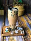 Chocolate Milk Tea With Boba & Cincau