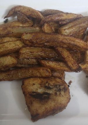 Foto principal de Medallones de merluza con patatas fritas