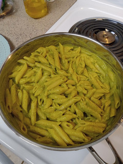 A picture of Green Pasta.