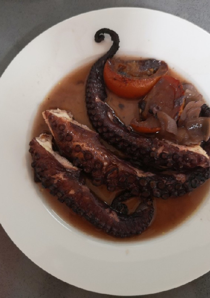 Una foto de Pulpo asado