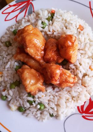 Mézes-szezámmagos csirke recept fotója