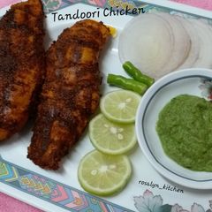 A picture of Tandoori Chicken indian Grilled Chicken Restaurant Style.