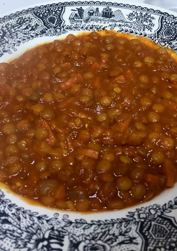 Una foto de Lentejas veganas