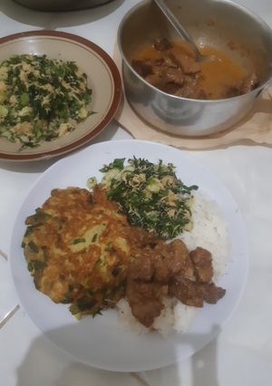 Foto resep Rendang dan kulup daun pepaya