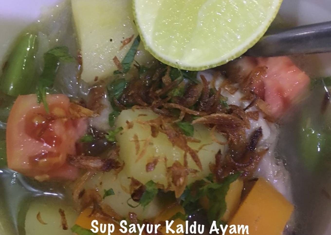 Sup Sayur Kaldu Ayam