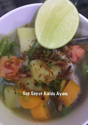 Foto resep Sup Sayur Kaldu Ayam