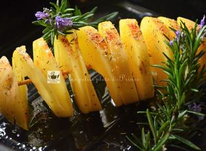 Une photo de Tornado potatoes, la pomme de terre qui twiste..