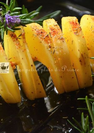 Une photo de Tornado potatoes, la pomme de terre qui twiste..