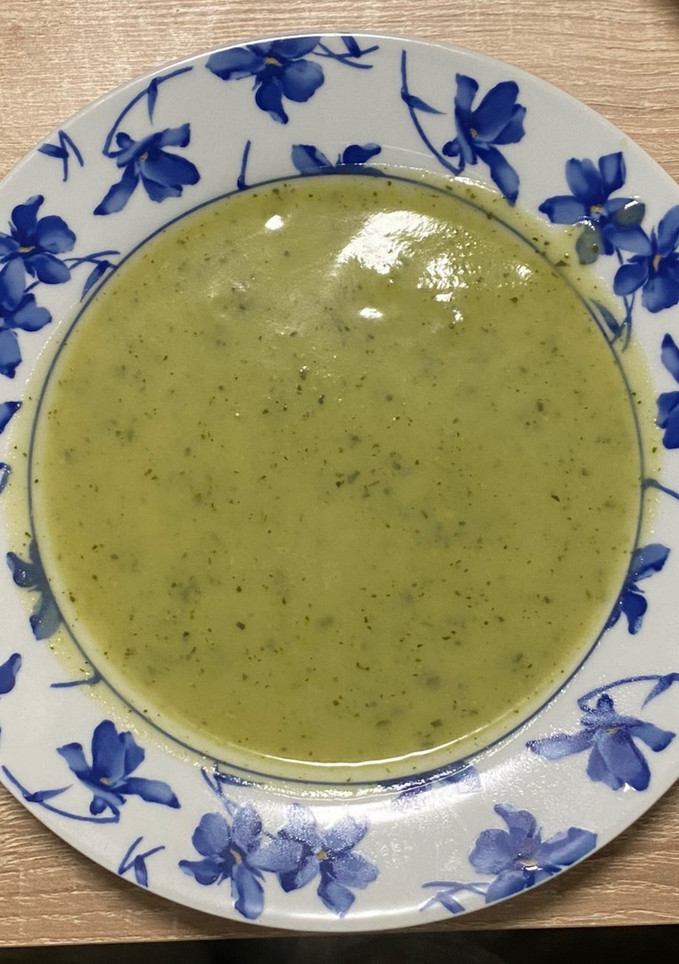 Una foto de Crema de calabacín