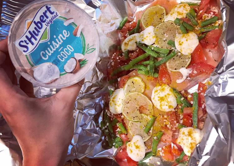 Recette: Papillote de saumon