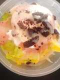 Avocado milky Float toping oreo