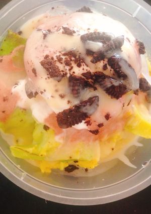 Foto resep Avocado milky Float toping oreo