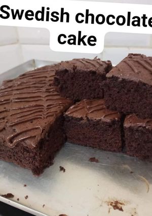 Foto resep Swedish chocolate cake