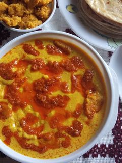 કાઠિયાવાડી ઢોકળી નું શાક રેસીપી મુખ્ય ફોટો