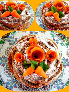 عکسی از دستور کیک هویج و گردو خوشمزه 😋