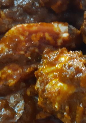 A picture of Crab malai curry.