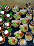 Canapés o aperitivos variados Especial Navidad