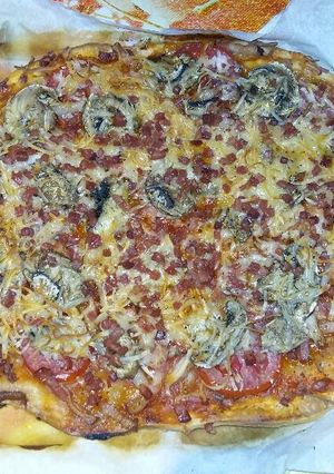 Una foto de Pizza casera