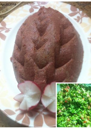 A picture of Kibbeh Nayeh.