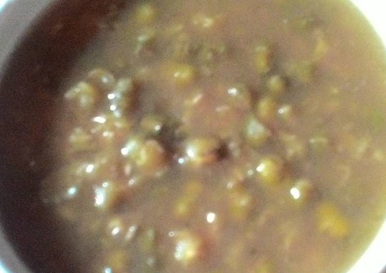 Resep Bubur kacang ijo gula merah tanpa santan👌👌, Lezat