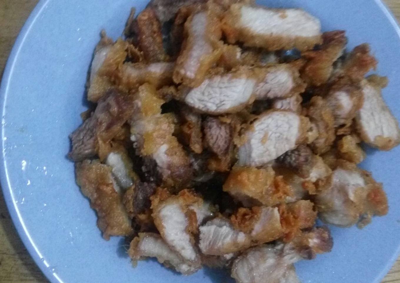 Pork belly goreng tepung