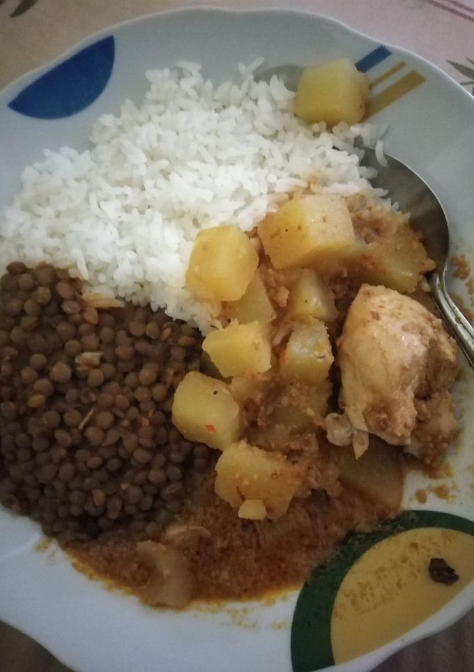 Una foto de Pollo al maní
