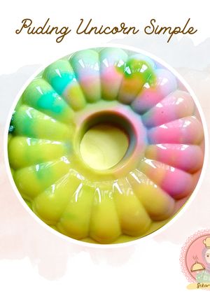 Foto resep Puding Unicorn Simple