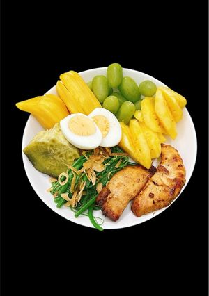 Hình của món Healthy cùng Chin - bữa ăn sau tập 2.