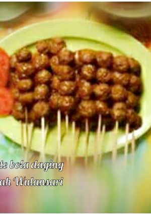 Foto resep Sate bola daging