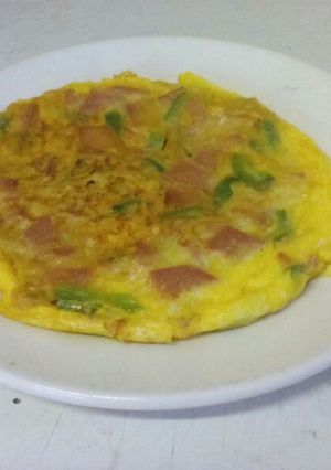 A picture of Ham and Pepper Frittata.