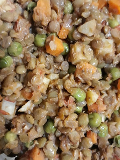 Una foto de Picadillo de lentejas