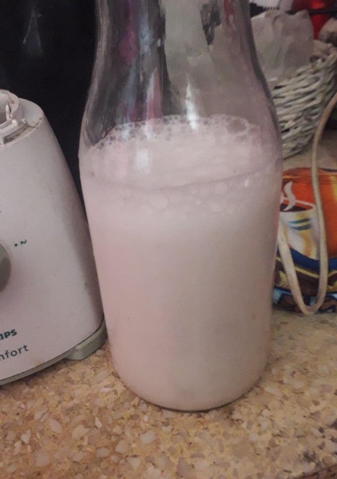 Una foto de Leche de almendras